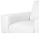 Michael Amini® Mia Bella Stainless Steel/White Leather Chair and a Half-1