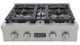 Kucht Professional KFX Series 30" Stainless Steel Propane Gas Range Top with Classic Silver Knobs-0