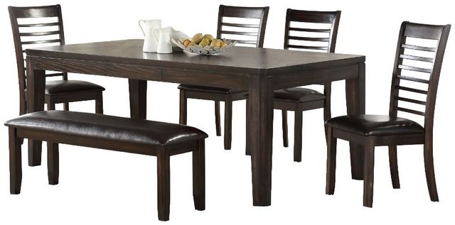 Steve Silver Co. Ally 6-Piece Antique Charcoal Dining Set