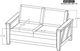 International Furniture Direct Walnut Brown/Reddish Brown Loveseat-1