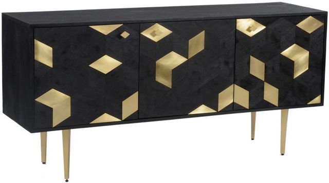Moe's Home Collection Sapporo Black/Brass Sideboard-0