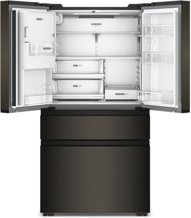 Whirlpool® 36" 21.9 Cu. Ft. Fingerprint Resistant Black Stainless Steel Counter Depth French Door Refrigerator -1