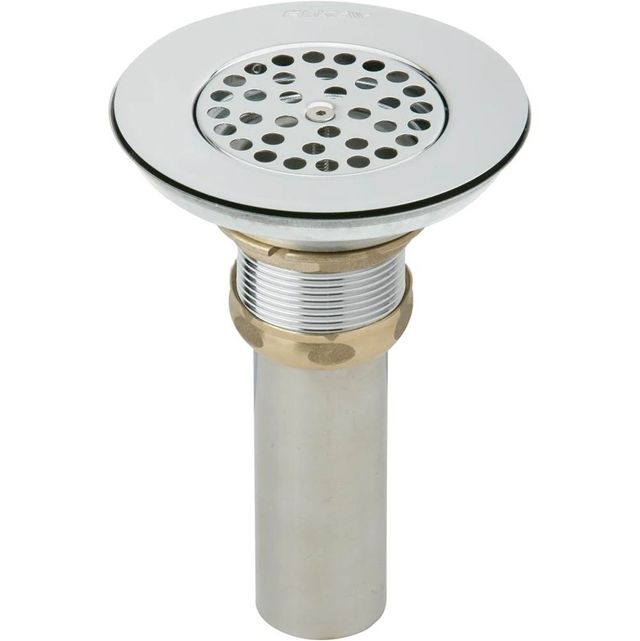 Elkay Celebrity® Stainless Steel 25" x 17" x7" 2-Hole Single Bowl Drop-in Classroom Sink and Vandal-resistant Faucet/Bubbler Kit-1