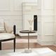 Renwil® Braiden Walnut Accent Table with Antique Brass Frame and Natural Base-1