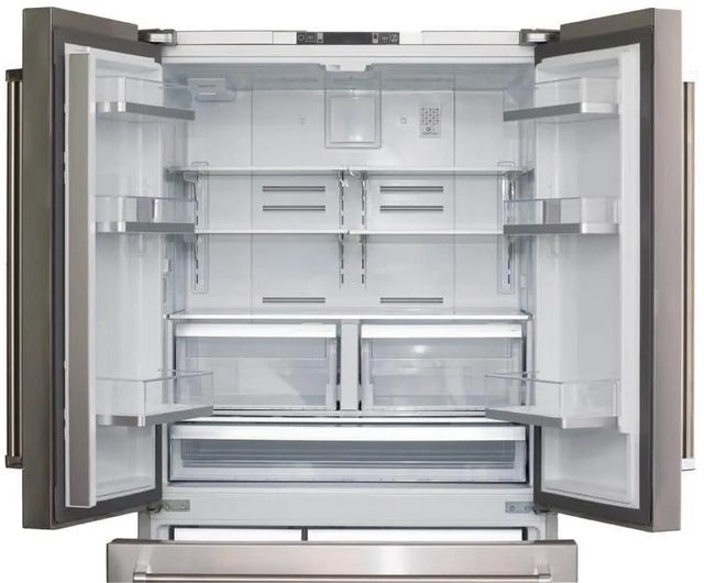 BlueStar® 36 in. 19.9 Cu. Ft. Stainless Steel Counter Depth French Door Refrigerator-1
