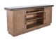 Sunny Designs™ Buckskin/Tobacco TV Console with Fireplace Option-2