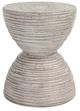 Classic Home Corey Light Gray Outdoor Concrete Accent Table-0
