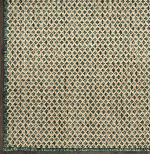 Nourison Home™ Courtyard COU01 Green 5'x7' Area Rug-1