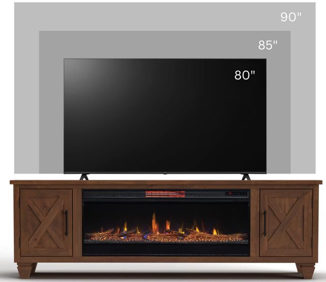Legends Home Real Cozy Liberty Whiskey 78" Fireplace Console-4