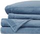 Olliix by True North by Sleep Philosophy Blue Full Soloft Plush Sheet Set-0