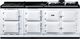 AGA™ eR7 210 Classic Cast Iron 83" White Pro Style Dual Fuel Range-0