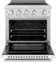 ZLINE Autograph Edition Paramount 30" Stainless Steel Pro Style Induction Range with White Matte Door-1