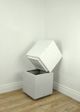 Le Present Stacks White 16" Hexagone Planter-5