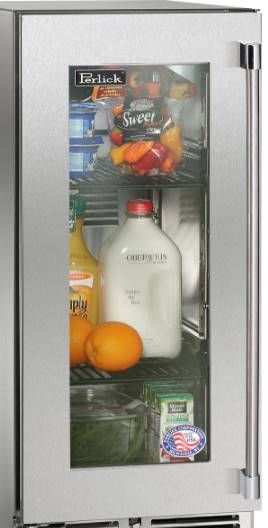Perlick® Marine Stainless Steel 15" Outdoor Under-Counter Refrigerator-1