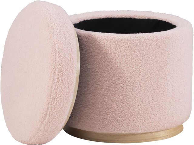 Linon Blanche Blush Storage Ottoman-1