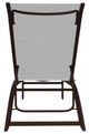 Telescope Casual Kendall Abalone/Kona Aluminum/Fabric Outdoor Sling Stacking Armless Lay-Flat Chaise-3
