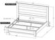 International Furniture Direct Loft Brown Brown/Gray Eastern King Low Profile Panel Bed-2
