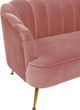 TOV Furniture Daisy Petite Blush Velvet Settee-3