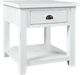 Jofran Inc. Artisan's Craft Distressed Weathered White End Table-0