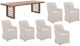 Liberty Furniture Shaker Lakes 7-Piece Harvest Brown/Taupe Double Pedestal Table Set-0