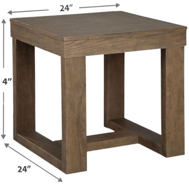 Signature Design by Ashley® Cariton Grayish Brown End Table-3