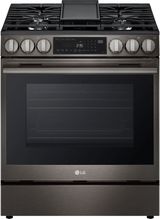 LG 30" Black Stainless Steel Smart Slide-In Gas Range with ProBake Convection® and InstaView®