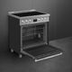 Smeg Professional 30" Stainless Steel Pro Style Induction Range-4