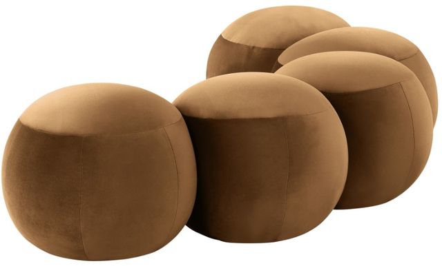 Meridian Furniture Apollo Saddle 75" Velvet Upholstered Bench-2