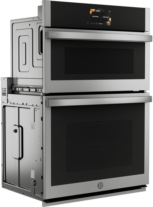 GE Profile™ 30" Stainless Steel Oven/Microwave Combo Electric Wall Oven-4