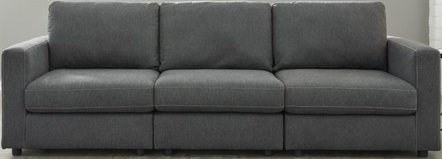 Signature Design by Ashley® Candela 3-Piece Charcoal Sectional-1