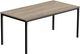 Monarch Specialties Inc. Dark Taupe 40"L Coffee Table with Black Metal Legs-0
