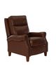 Man Wah Caramel Leather High Leg Recliner-2