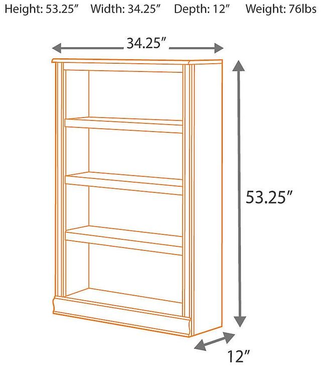 Signature Design by Ashley® Hamlyn Medium Brown 53" Bookcase-1