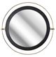 A & B Home Carter Black/Gold Large Accent Mirror-0