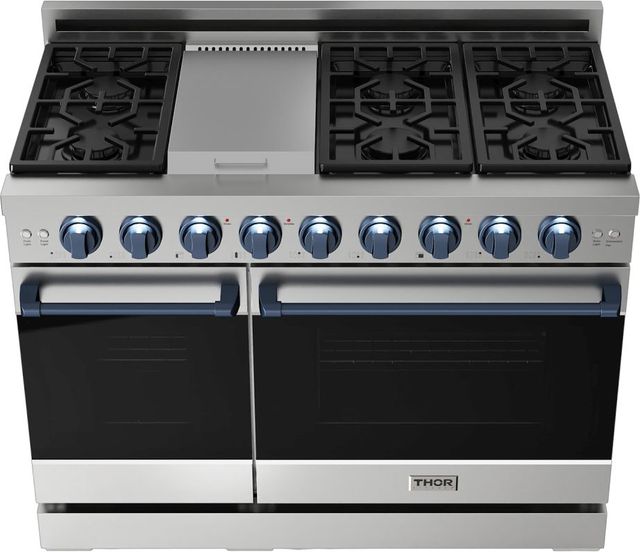 Thor Kitchen® Gordon Ramsay Series 48" Stainless Steel Pro Style Gas Range-1