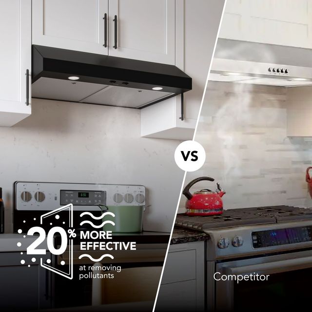 Broan® Glacier 1 Series 36" Black Under Cabinet Range Hood-3