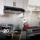 Broan® Glacier 1 Series 36" Black Under Cabinet Range Hood-3
