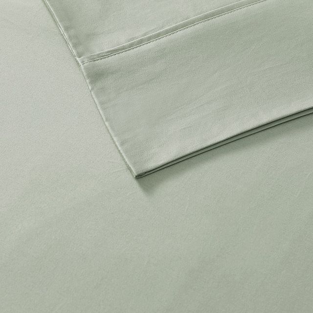 Olliix by Madison Park 525 Thread Count Sage King Cotton Rich Sheet Set-1