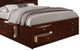Global Furniture USA Linda Merlot King Panel Storage Bed-2