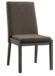Elements International Cross Gray Round Dining Side Chair-0