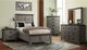 Elements International Wade Gray Twin Youth Panel Bed-5