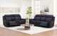 KUKA HOME Nevada Navy Power Reclining Loveseat-0