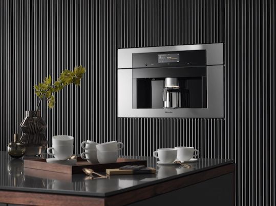 Miele ContourLine Series 30" Stainless Steel Built-In Plumbed Coffee Machine-2