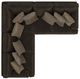 iAmerica Hercules Chocolate 2 Piece Sectional-4