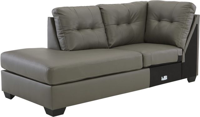 Signature Design by Ashley® Donlen 2-Piece Gray Left-Arm Facing Sofa Sectional and Chaise-1