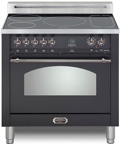 Lofra® Dolcevita 36" Matte Black Pro Style Induction Range-0