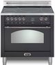 Lofra® Dolcevita 36" Matte Black Pro Style Induction Range-0