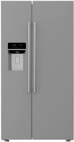 Blomberg® 19.3 Cu. Ft. Stainless Steel Counter Depth Side by Side Refrigerator