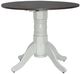 Liberty Furniture Brook Bay Carbon Gray Drop Leaf Table with Textured White Base-0