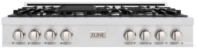 ZLINE Classic 48" Satin Stainless Steel Gas Rangetop with Griddle-1